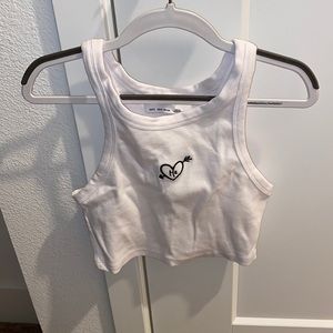 BERSHKA CROPPED TANK TOP